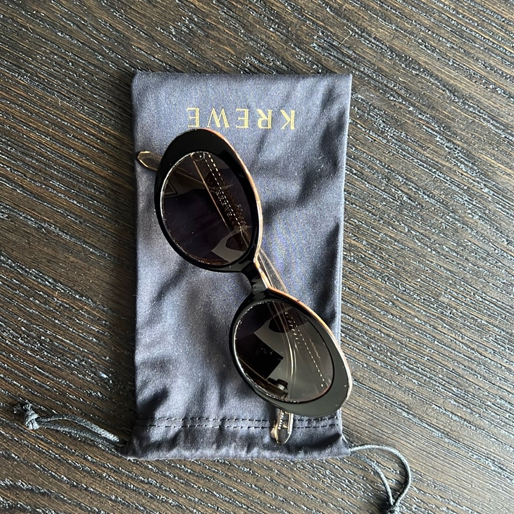 KREWE Black and Gold Sunglasses